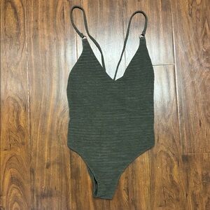 Low cut bathing suit